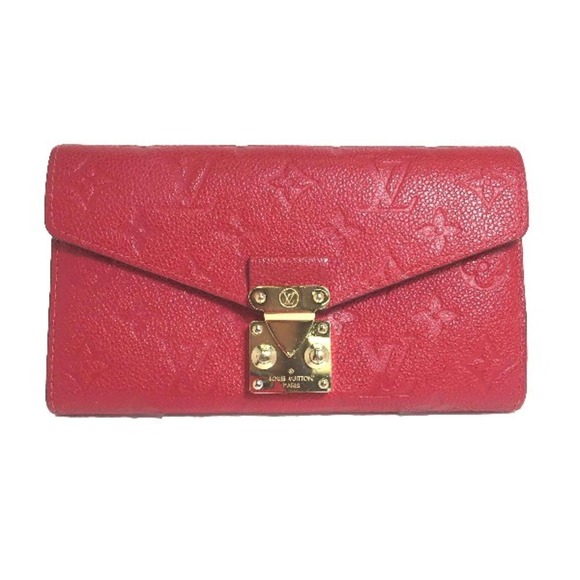 LOUIS VUITTON Red Monogram Wallet - Picture 1 of 14